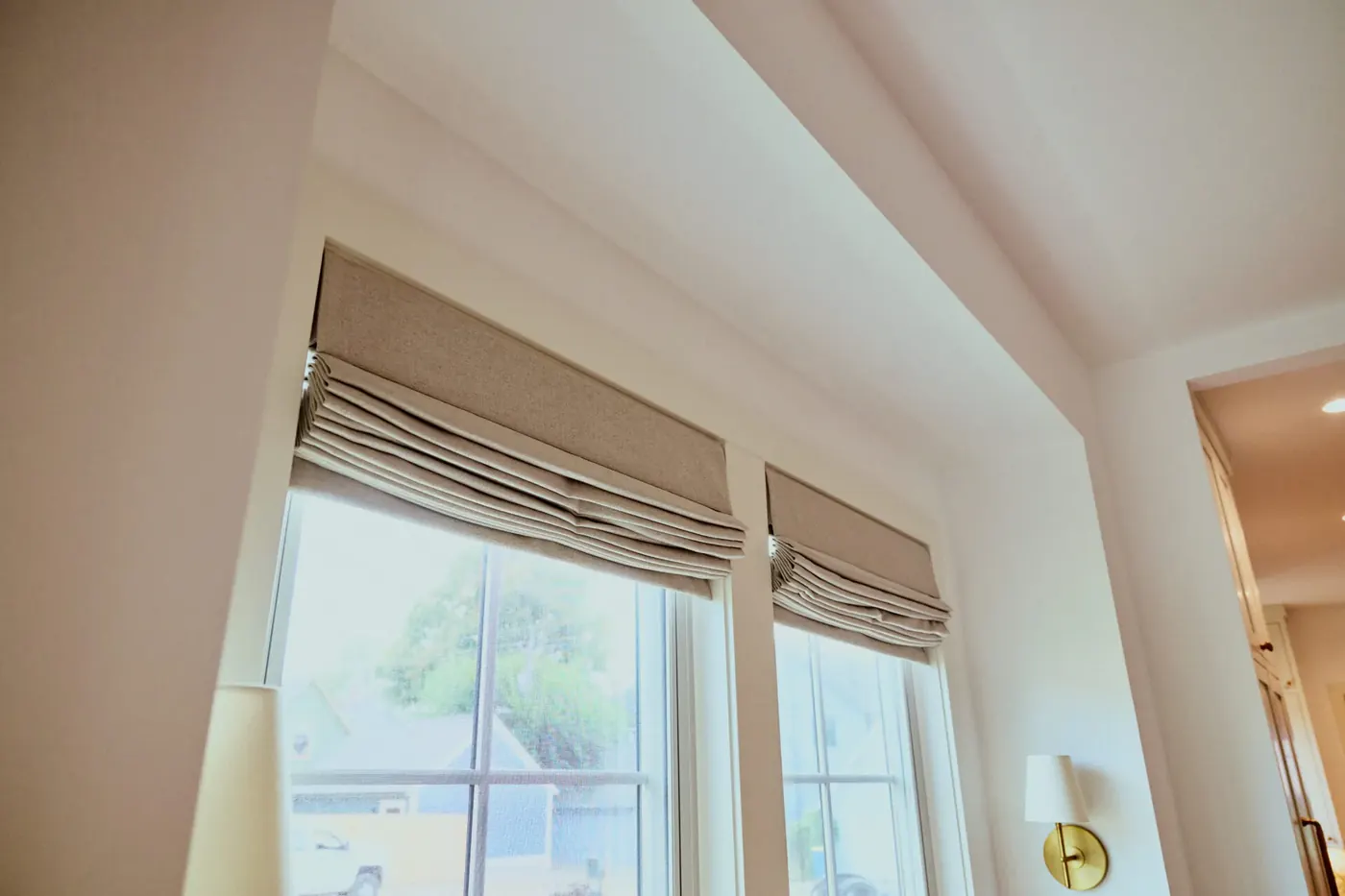 Custom shades measured and installed in Avon