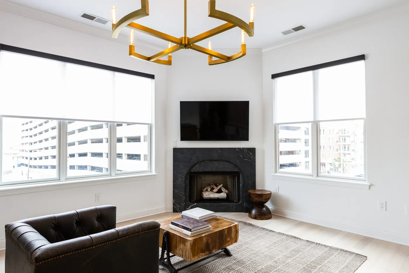 Custom shades measured and installed in Avon
