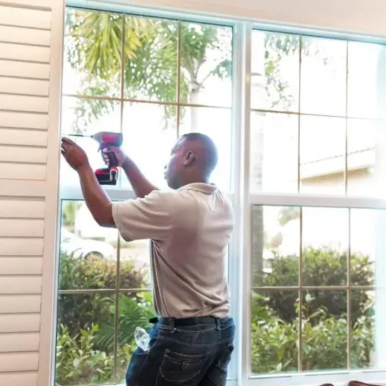Cellular shades in a Avon living room